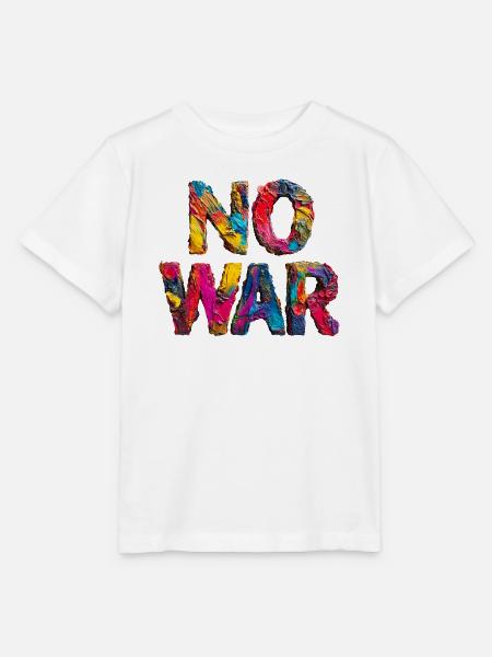 No War Farbstarkes Statement - Stanley/Stella Kinder T-Shirt MINI CREATOR - Weiß