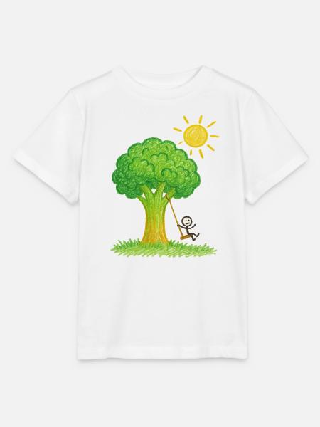 Brokkolibaum Swingin' Tage - Stanley/Stella Kinder T-Shirt MINI CREATOR  - Weiß