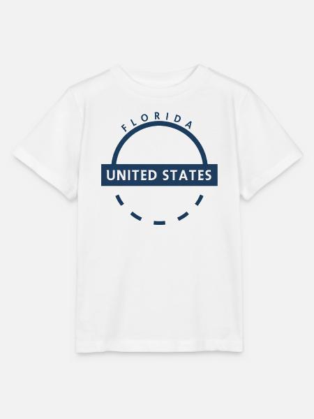 Florida USA Emblem - Stanley/Stella Kinder T-Shirt MINI CREATOR - Weiß