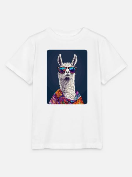 Lama - Stanley/Stella Kinder T-Shirt MINI CREATOR  - Weiß