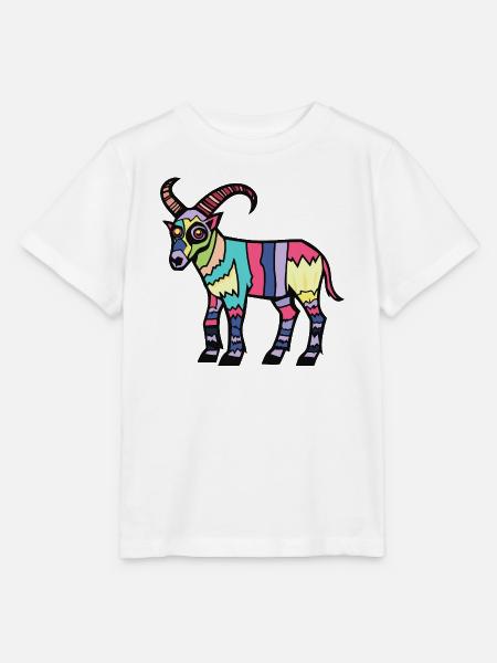 Bergziege Halloween Zombie - Stanley/Stella Kinder T-Shirt MINI CREATOR  - Weiß