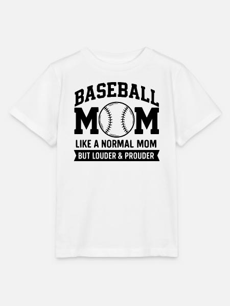 Stolze Baseball-Mutter Zitat Baseball-Mutter - Stanley/Stella Kinder T-Shirt MINI CREATOR - Weiß