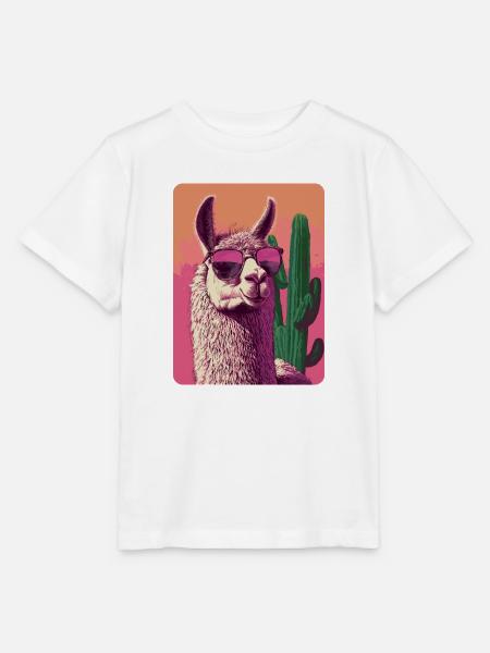 Lama - Stanley/Stella Kinder T-Shirt MINI CREATOR  - Weiß