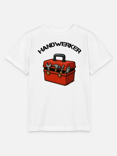 Roter Werkzeugkoffer Design - Stanley/Stella Kinder T-Shirt MINI CREATOR - Weiß