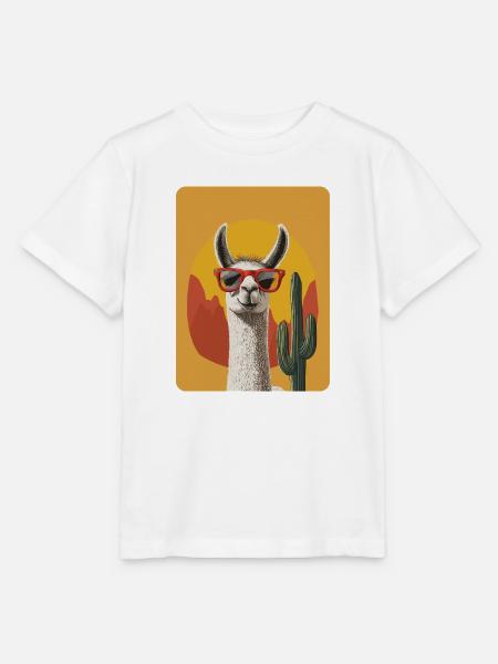 Lama - Stanley/Stella Kinder T-Shirt MINI CREATOR  - Weiß