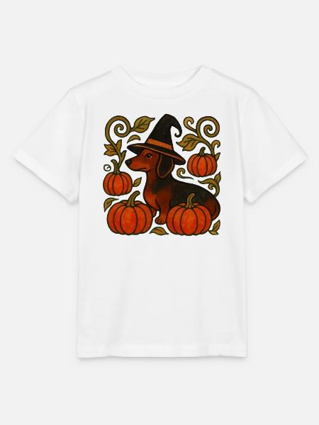 Kürbis Hexendackel - Stanley/Stella Kinder T-Shirt MINI CREATOR - Weiß