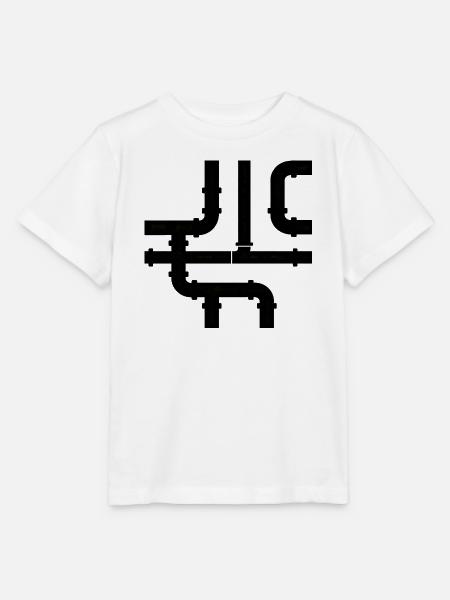 Schwarzrohr Netz Muster - Stanley/Stella Kinder T-Shirt MINI CREATOR - Weiß