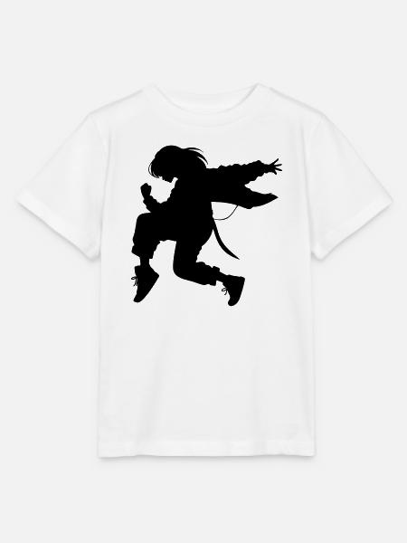 Breakdance B-Girl Silhouette in Action - Stanley/Stella Kinder T-Shirt MINI CREATOR - Weiß