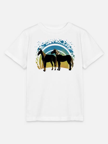 Pferde - Stanley/Stella Kinder T-Shirt MINI CREATOR  - Weiß