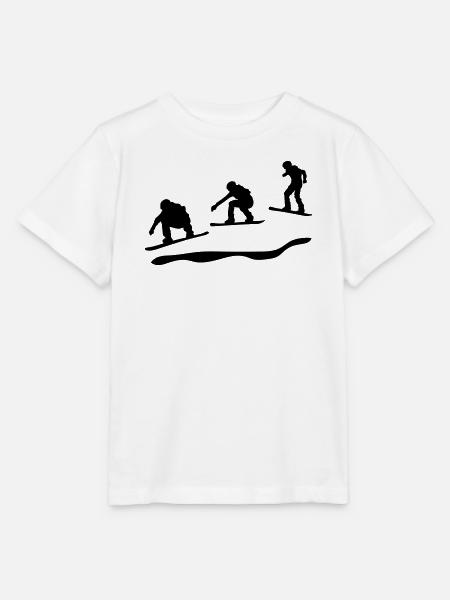 Snowboard rennen - Stanley/Stella Kinder T-Shirt MINI CREATOR - Weiß