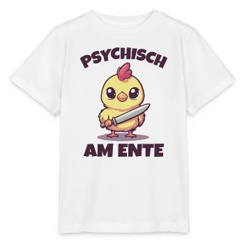 Psychically on the duck funny saying - Stanley/Stella MINI CREATOR Kids’ T-Shirt - white - Front - Maike (125cm)