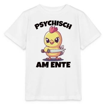Psychically on the duck humorous duck joke - Stanley/Stella MINI CREATOR Kids’ T-Shirt - white - Front - Maike (125cm)