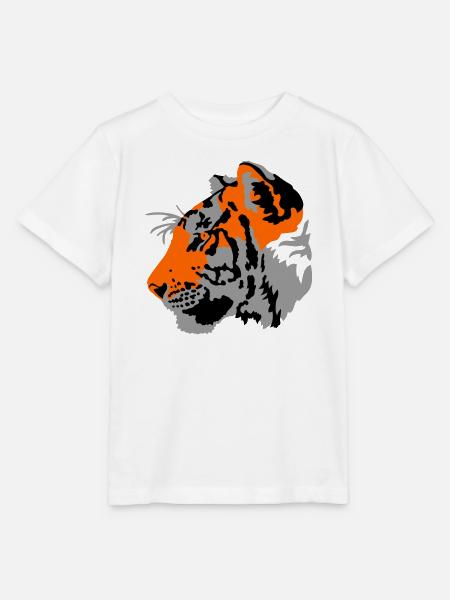 Tiger - Stanley/Stella Kinder T-Shirt MINI CREATOR  - Weiß