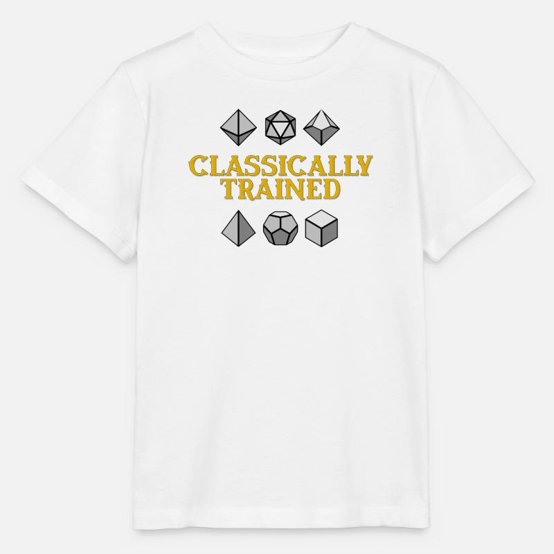 Classically Trained Geometric Dice - Stanley/Stella MINI CREATOR Kids’ T-Shirt - white