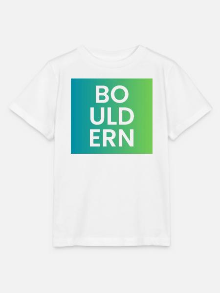 Bouldern Gradient Typo - Stanley/Stella Kinder T-Shirt MINI CREATOR - Weiß