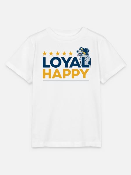 Happy Loyal Dog Logo - Stanley/Stella Kinder T-Shirt MINI CREATOR - Weiß