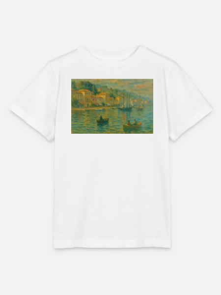 Hafenimpression Abendlicht - Stanley/Stella Kinder T-Shirt MINI CREATOR  - Weiß