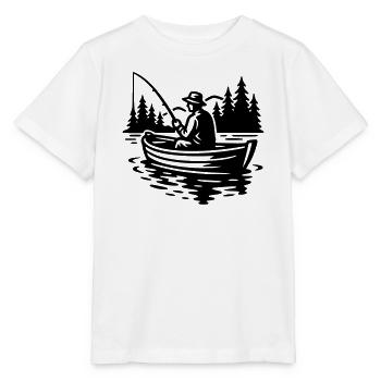Angeln - Stanley/Stella Kinder T-Shirt MINI CREATOR  - Weiß - Vorne - Maike (125cm)