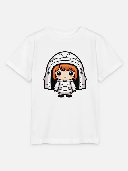 Winter Eskimo Iglu Comic - Stanley/Stella Kinder T-Shirt MINI CREATOR - Weiß