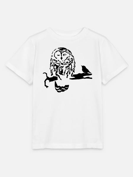 Eule - Stanley/Stella Kinder T-Shirt MINI CREATOR - Weiß