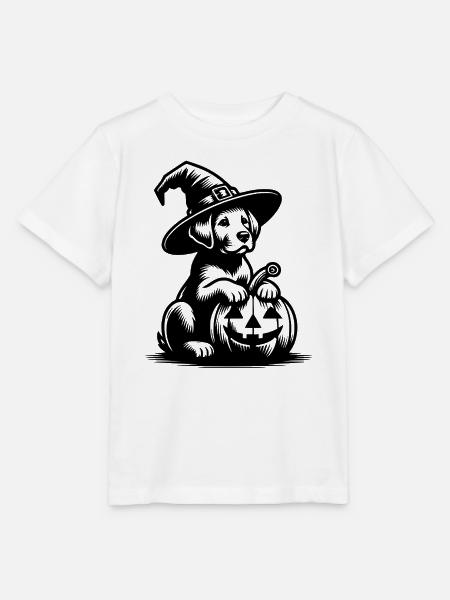 Halloween-Hund - Stanley/Stella Kinder T-Shirt MINI CREATOR  - Weiß