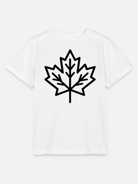 Ahornblatt - Stanley/Stella Kinder T-Shirt MINI CREATOR  - Weiß