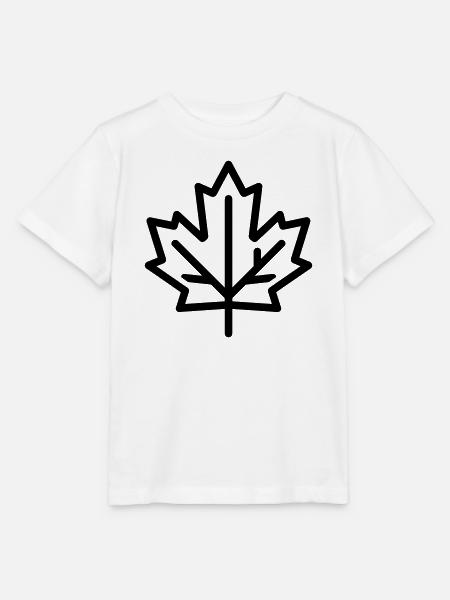 Ahornblatt - Stanley/Stella Kinder T-Shirt MINI CREATOR - Weiß