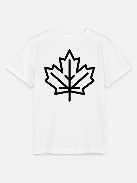 Ahornblatt - Stanley/Stella Kinder T-Shirt MINI CREATOR - Weiß