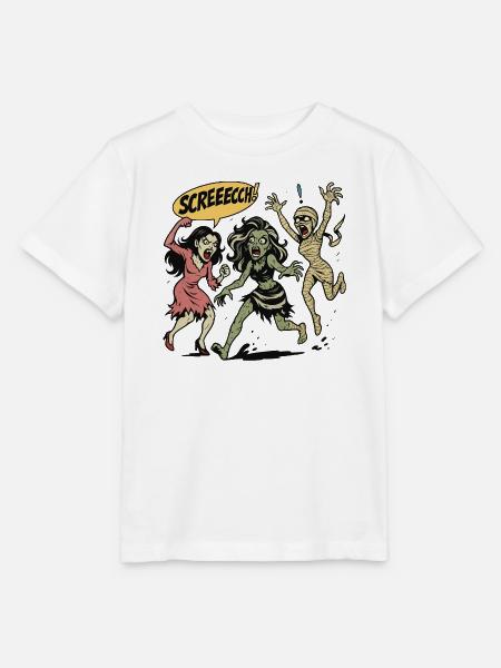 Zombie-Trio im Screaming-Comicstil - Stanley/Stella Kinder T-Shirt MINI CREATOR - Weiß