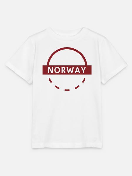 Norwegen Bogen Emblem - Stanley/Stella Kinder T-Shirt MINI CREATOR  - Weiß