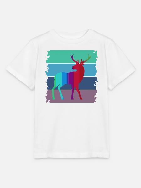 Hirsch - Stanley/Stella Kinder T-Shirt MINI CREATOR  - Weiß