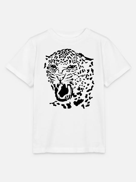 Leopard - Stanley/Stella Kinder T-Shirt MINI CREATOR - Weiß