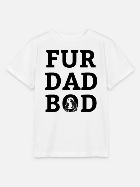 Fur dad bod - Stanley/Stella Kinder T-Shirt MINI CREATOR  - Weiß