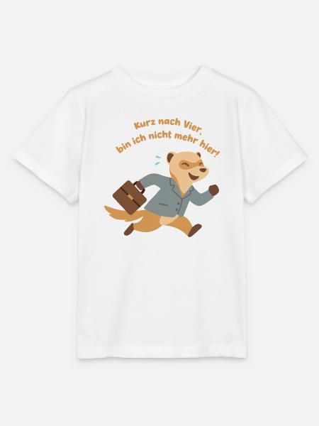 Vier-Uhr Feierabend Ferret, Endlich Feierabend - Stanley/Stella Kinder T-Shirt MINI CREATOR  - Weiß
