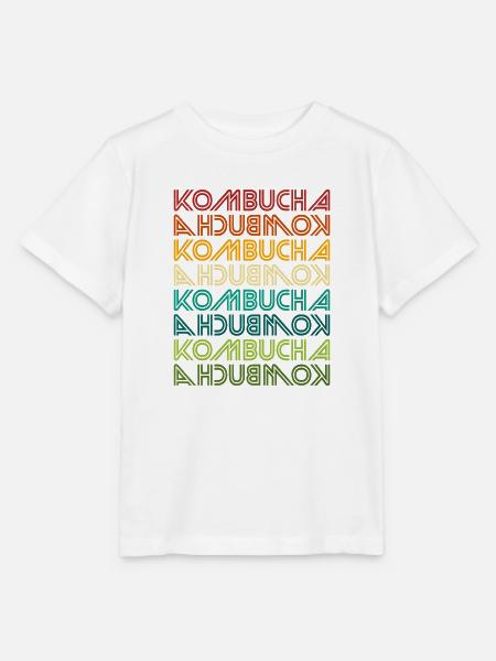 Kombucha Farbverlauf Mehrfach-Print - Stanley/Stella Kinder T-Shirt MINI CREATOR - Weiß