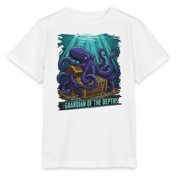 Trésor de pieuvre gardien des profondeurs - T-shirt bio MINI CREATOR Stanley/Stella Enfant - blanc - Devant - Maike (125cm)