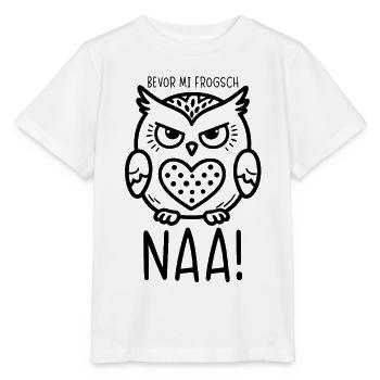 OWL - Before mi frogsch - NAA! - Stanley/Stella MINI CREATOR Kids’ T-Shirt - white - Front - Maike (125cm)