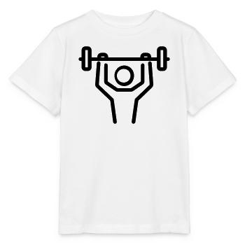 musculation - T-shirt bio MINI CREATOR Stanley/Stella Enfant - blanc - Devant - Maike (125cm)