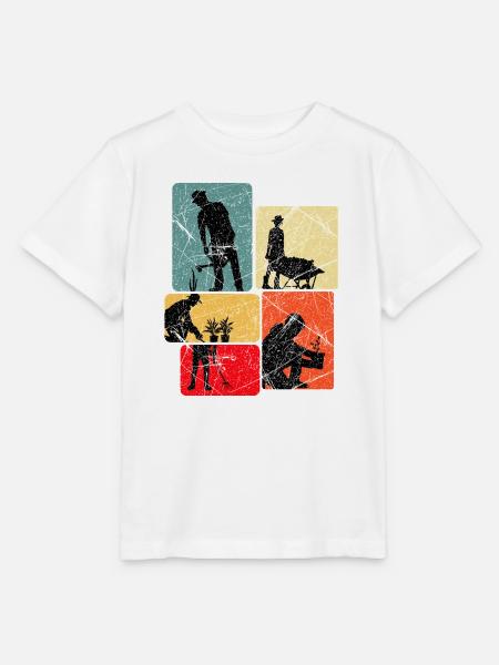 Hobbygärtner Schrebergarten Gartenarbeit Geschenk - Stanley/Stella Kinder T-Shirt MINI CREATOR  - Weiß