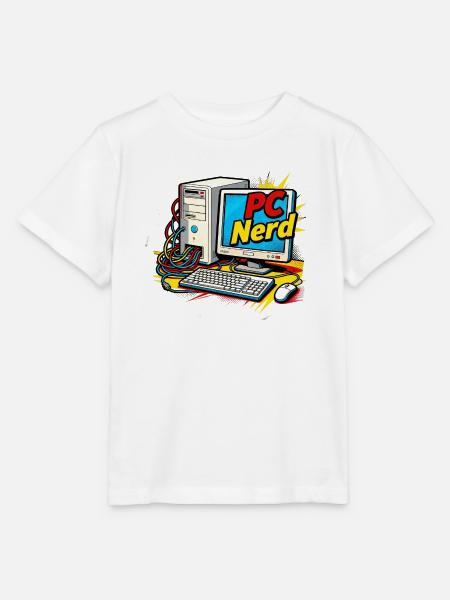 PC Nerd - Stanley/Stella Kinder T-Shirt MINI CREATOR  - Weiß