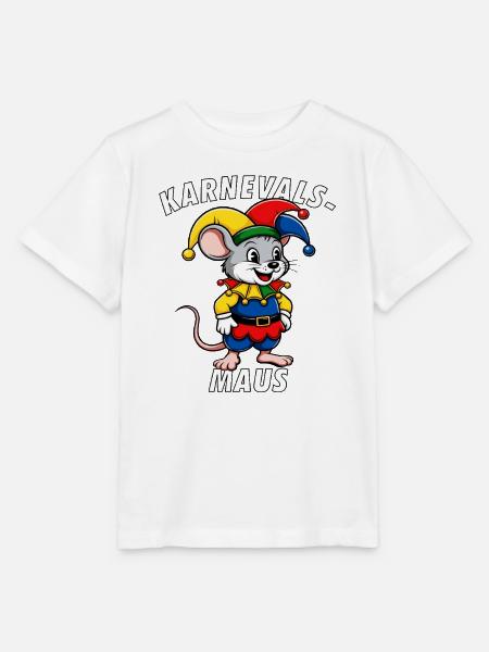 KARNEVALS MAUS - Stanley/Stella Kinder T-Shirt MINI CREATOR - Weiß