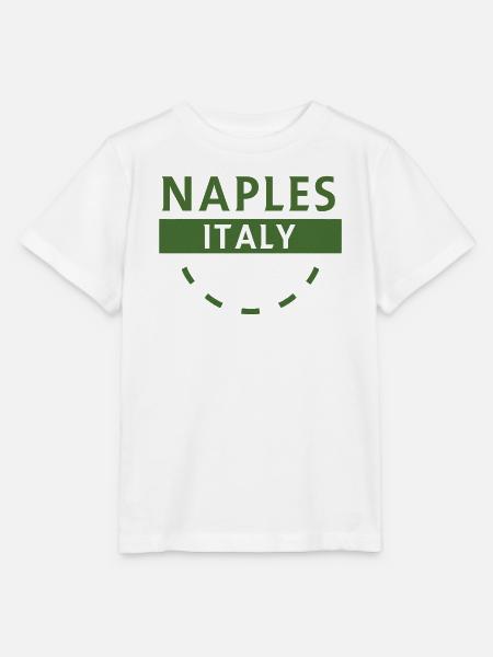 Neapel Italien Grünes Emblem - Stanley/Stella Kinder T-Shirt MINI CREATOR - Weiß