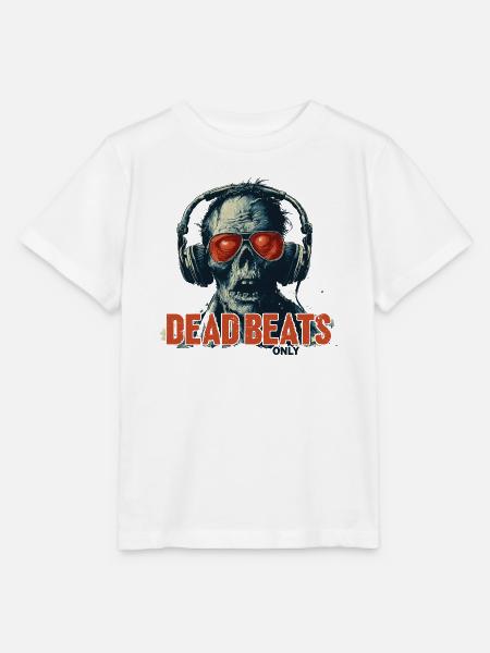 Dead Beats Only – Cooles Zombie Musik Design - Stanley/Stella Kinder T-Shirt MINI CREATOR  - Weiß