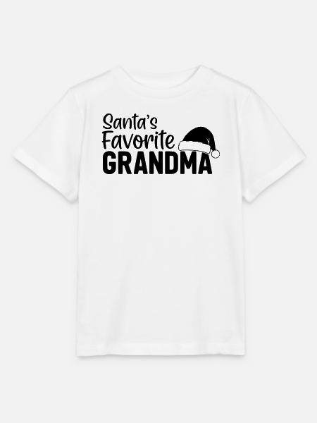 Santa's Favorite Grandma - Stanley/Stella Kinder T-Shirt MINI CREATOR - Weiß