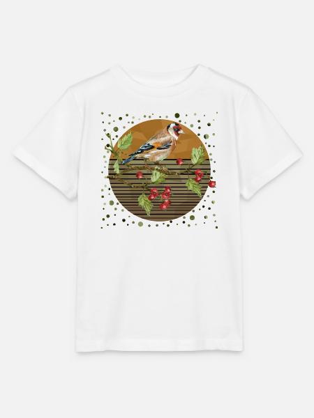 Bunter Vogel - Stanley/Stella Kinder T-Shirt MINI CREATOR - Weiß