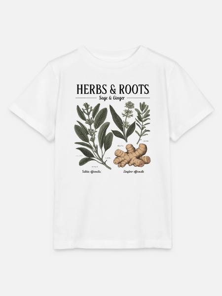 Herbs & Roots – Salbei & Ingwer - Stanley/Stella Kinder T-Shirt MINI CREATOR - Weiß