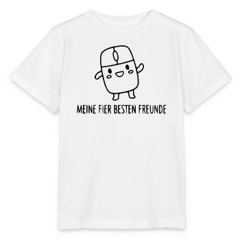gamer-friends-mouse-buttons-funny-spruch_1 - Stanley/Stella MINI CREATOR Kids’ T-Shirt - white - Front - Maike (125cm)