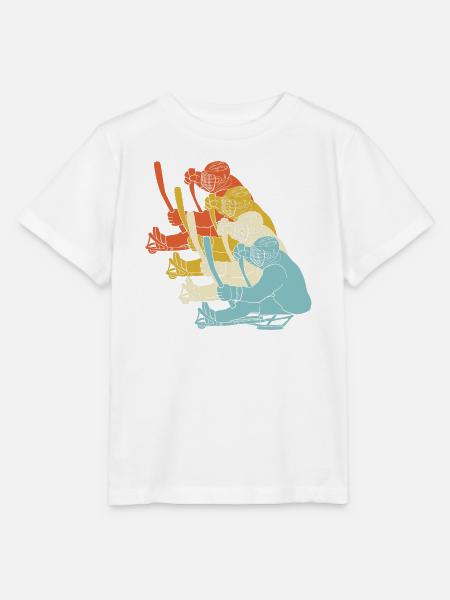 Para Handicap Eishockey - Stanley/Stella Kinder T-Shirt MINI CREATOR  - Weiß