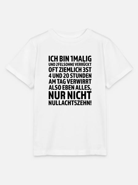Ich bin 1malig – und das ist auch gut so - Stanley/Stella Kinder T-Shirt MINI CREATOR  - Weiß