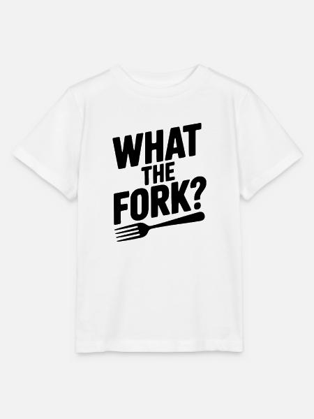 Was ist die Gabel? - Stanley/Stella Kinder T-Shirt MINI CREATOR - Weiß